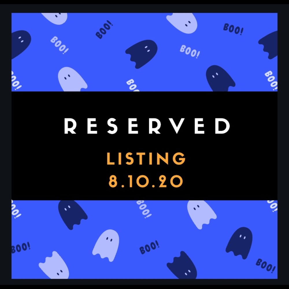 Reserved listing